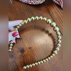 Zara gold pearl headband